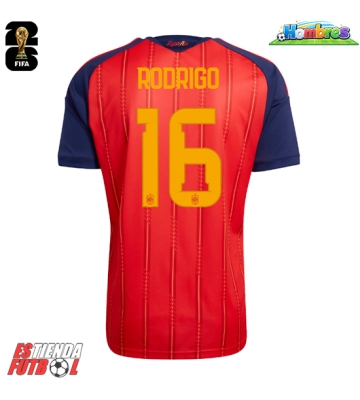 España Rodri Hernandez #16 Primera Equipación Mundial 2026 Manga Corta España Rodri Hernandez #16 Primera Equipación Mundial 2026 Manga Corta